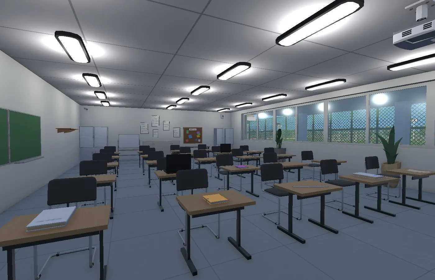 An empty Faculty of Science classroom.
